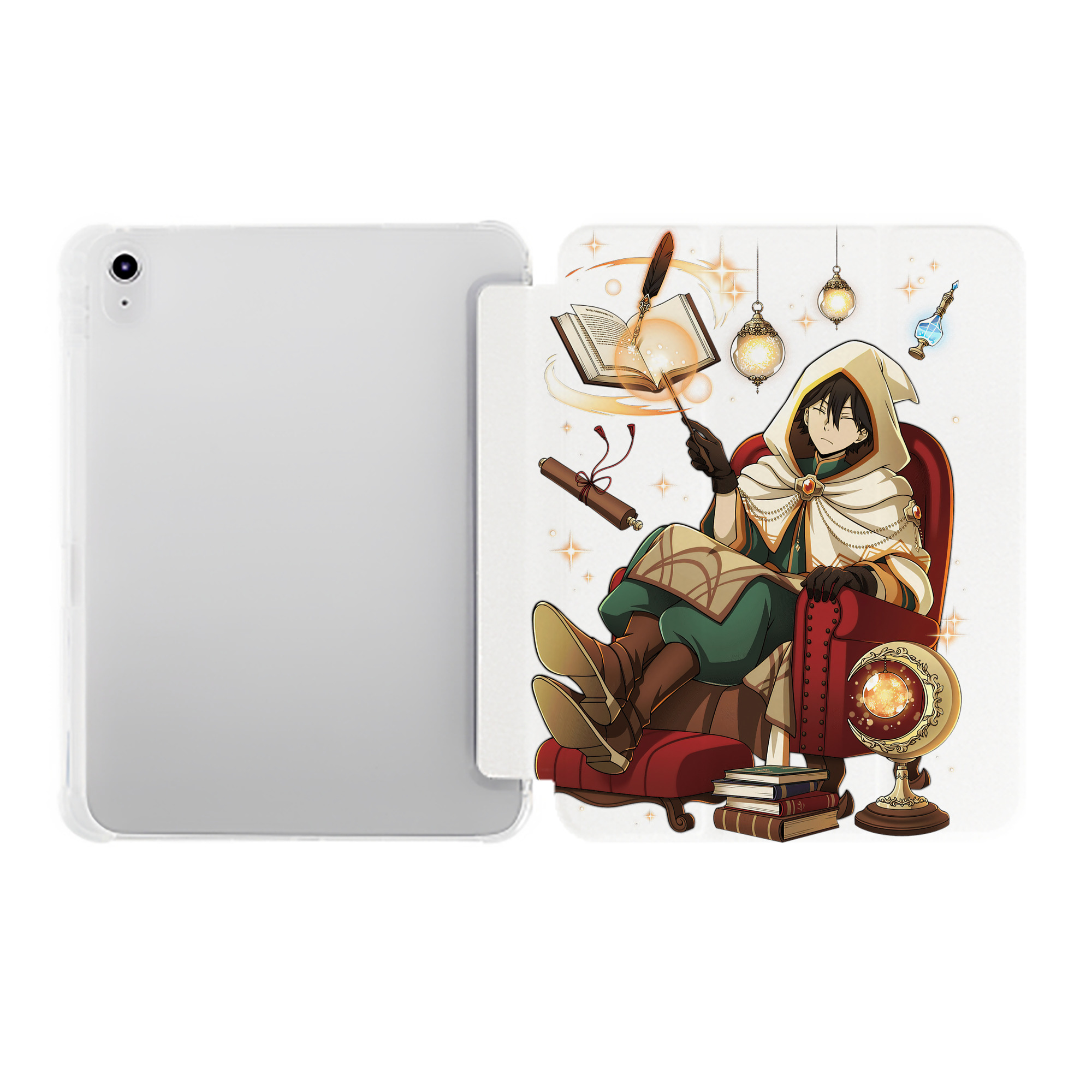 （画像用） 文豪ストレイドッグス Bungo Stray Dogs IPad ケース ペン収納付き 三つ折りスタンド PUレザー×シリコン 対応機種9.5/10.5/10.9インチ